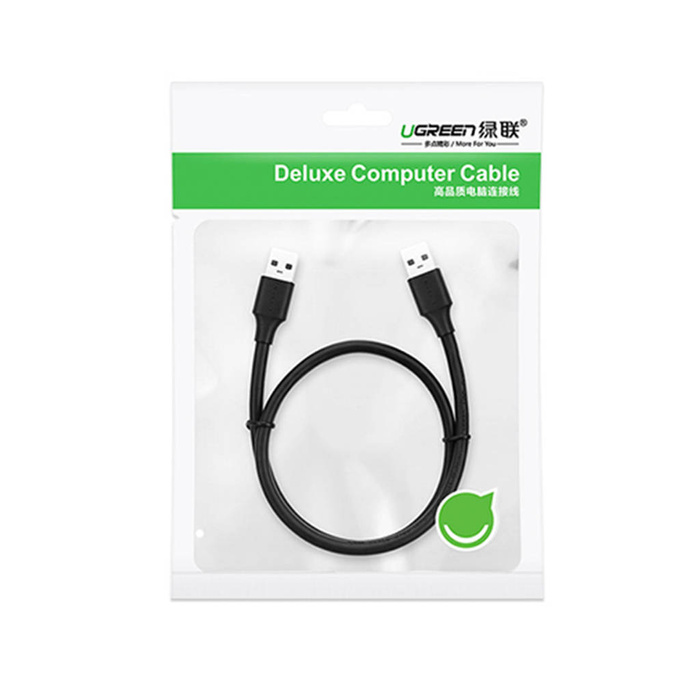 Ugreen cable USB 2.0 cable (male) - USB 2.0 (male) 3 m black (US128 30136)