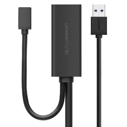 Ugreen aktives Verlängerungskabel USB 3.2 Gen 1 (USB 3.0, USB 3.1 Gen 1) 10m schwarz (US175)