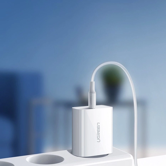 Ładowarka sieciowa UGREEN CD137, 20W, PD 3.0, USB-C (biała)