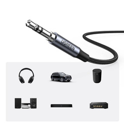 Ugreen AUX-Stereo-Audiokabel 3,5-mm-Miniklinke - USB Typ C für Tablet-Telefon 1 m schwarz (CM450 20192)