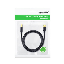 Ugreen kabel przewód do drukarki USB-A - USB-B 480Mb/s 5m czarny (US135)