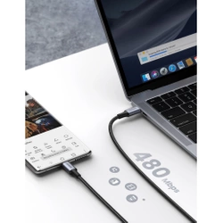 Cable Ugreen US316 USB-C / USB-C 480Mbps 5A 0.5m - gray