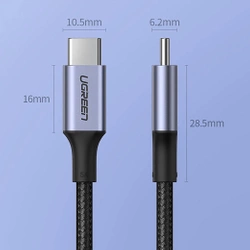 Kabel USB-C auf USB-C UGREEN US316, 100W, 1,5m (schwarz)