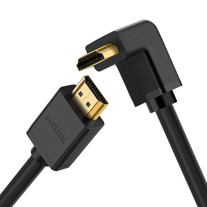 Ugreen kabel kątowy 90° HDMI 4K x 2K 2m czarny (HD103)