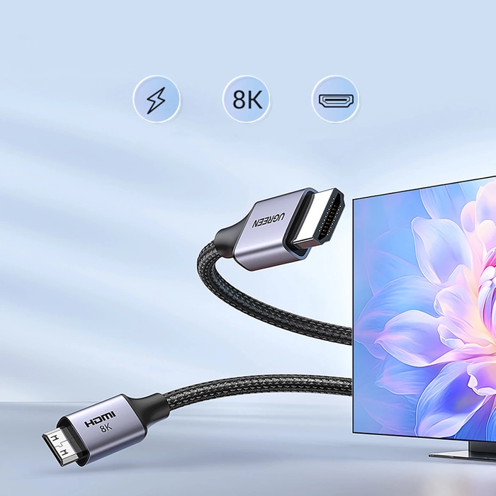 Cable mini HDMI - HDMI 8K UGREEN HD163 1m