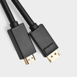 Ugreen Unidirektionales DisplayPort-zu-HDMI-Kabel 4K 30 Hz 32 AWG 1,5 m Schwarz (DP101 10239)