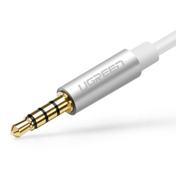 Ugreen kabel przewód rozdzielacz słuchawkowy 3,5 mm mini jack AUX mikrofon 20 cm (mikrofon + wyjście stereo) czarny (AV141 30620)