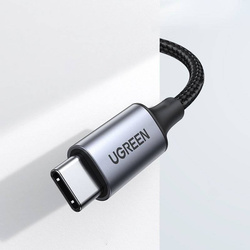 Ugreen AUX-Stereo-Audiokabel 3,5-mm-Miniklinke - USB Typ C für Tablet-Telefon 1 m schwarz (CM450 20192)