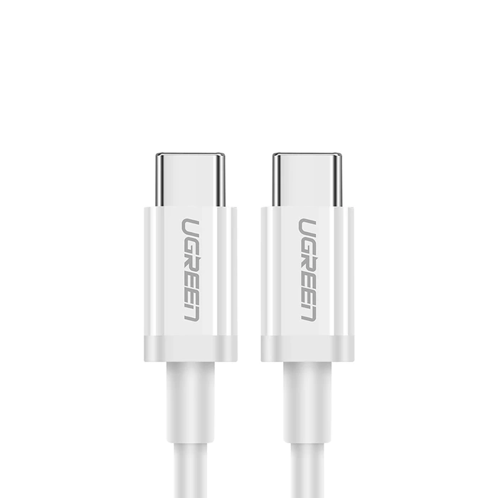 Kabel USB-C do USB-C UGREEN US264, 60W, 0.5m (biały)