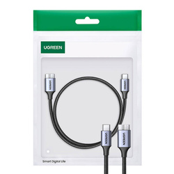 Kabel USB-C do Micro USB UGREEN 15231, 0.5m (gwiezdna szarość)