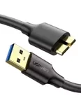 Cable UGREEN USB 3.0 MicroUSB 3.0 US130 2m Black