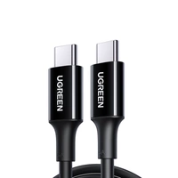 UGREEN US300 USB-C cable to USB-C, 100W, 5A, 1m (black)