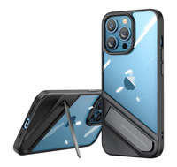 Ugreen Fusion Kickstand Case sztywne etui z żelową ramką i podstawką do iPhone 13 Pro Max czarny (90154)