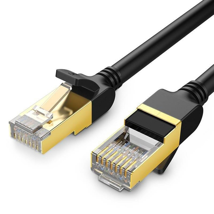 Kabel Sieciowy UGREEN NW107 Ethernet RJ45 Cat.7 STP Okrągły 15m Czarny