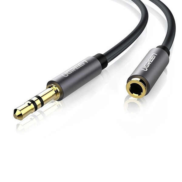 Przedłużacz Audio UGREEN Kabel AUX Jack 3,5 mm 1,5m Czarny AV118