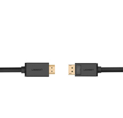 Ugreen jednokierunkowy kabel z DisplayPort na HDMI 4K 30 Hz 32 AWG 1,5 m czarny (DP101 10239)