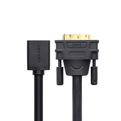 Ugreen cable DVI (male) - HDMI (female) adapter cable 0.15m black (20118)