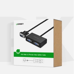 Rozdzielacz UGREEN Video Splitter VGA Do 2X VGA 40254 1m Czarny