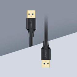 Ugreen cable USB - USB cable (male - USB 3.2 Gen 1) 1 m black (US128 10370)