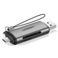 Ugreen SD / micro SD card reader for USB 3.0 / USB Type C 3.0 gray (50706)