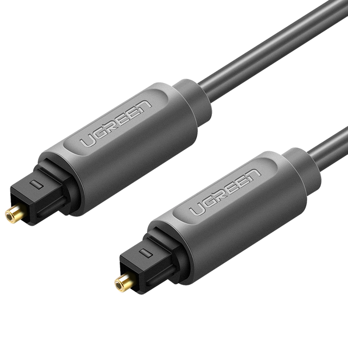 Kabel Optyczny UGREEN Toslink AV122 Audio Dolby 7.1 Pozłacany 1.5m Czarny