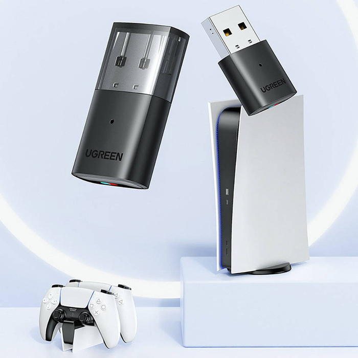 Ugreen Bluetooth Adapter für Playstation / Nintendo Switch Kopfhörer schwarz (CM408)