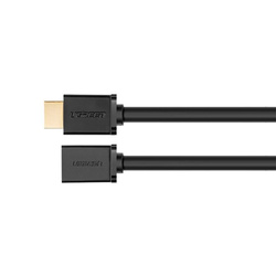 Ugreen kabel przewód przedłużacz HDMI (żeński) - HDMI (męski) 19 pin 1.4v 4K 60Hz 30AWG 2m czarny (10142)