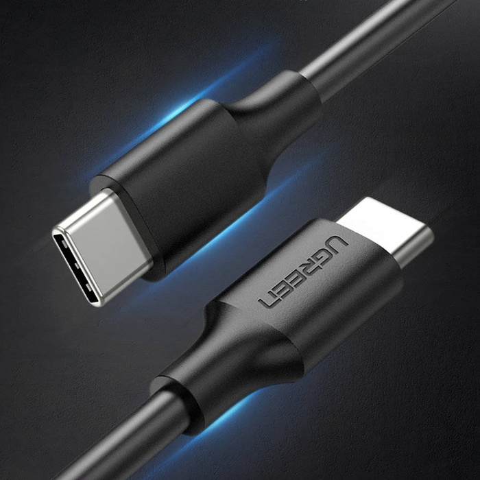 Ugreen kabel USB Typ C do ładowania i transferu danych 3A 0,5m czarny (US286)