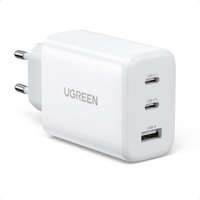 Ugreen Schnellladegerät 2x USB Typ C / USB 65W PD3.0, QC3.0 / 4.0 + weiß (CD275)