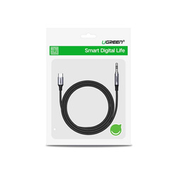 Ugreen AUX-Stereo-Audiokabel 3,5-mm-Miniklinke - USB Typ C für Tablet-Telefon 1 m schwarz (CM450 20192)