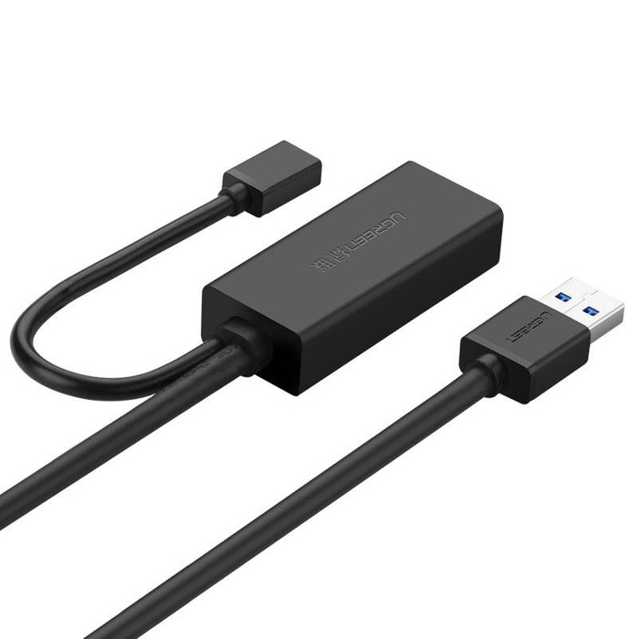 Ugreen aktives Verlängerungskabel USB 3.2 Gen 1 (USB 3.0, USB 3.1 Gen 1) 10m schwarz (US175)