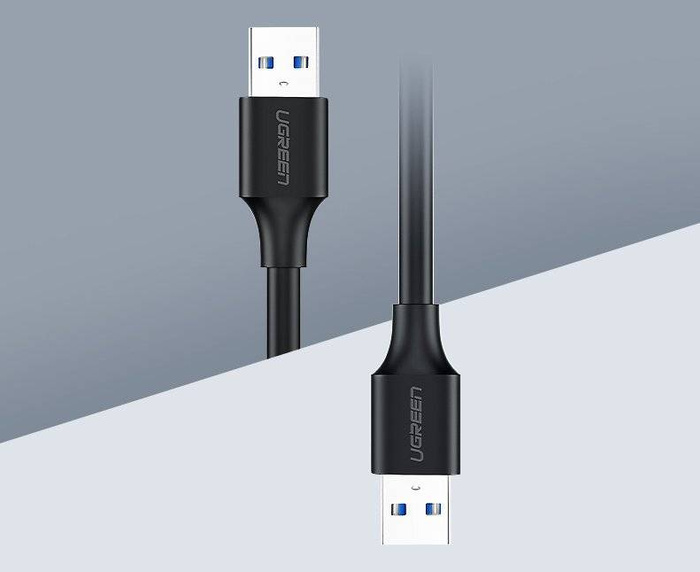 Ugreen kabel przewód USB 2.0 (męski) - USB 2.0 (męski) 2 m czarny (US128 10311)