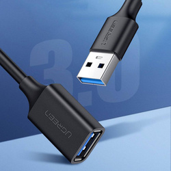 Ugreen USB-A (männlich) - USB-A (weiblich) Adapter Verlängerungskabel USB 3.0 5Gb/s 0,5m schwarz (US129)