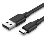 Vernickeltes USB-C Kabel UGREEN 0.25m schwarz