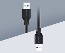 Ugreen kabel przewód USB 2.0 (męski) - USB 2.0 (męski) 0,5 m czarny (US128 10308)