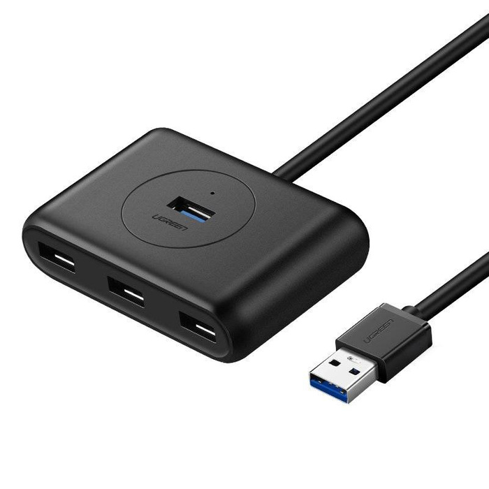 Ugreen rozdzielacz HUB 4x USB 3.2 Gen 1 (kabel 0,5 m) czarny (20290)