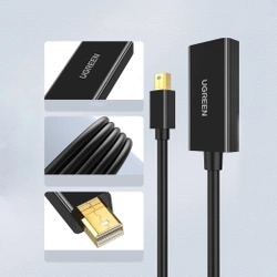 Adapter mini DisplayPort - HDMI UGREEN 4K (schwarz)