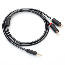 UGREEN 2XRCA Cinch Jack 3.5mm AV102 Kabel 1m Schwarz