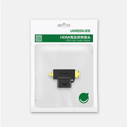 Ugreen HDMI Typ A (weiblich) auf Mini HDMI (männlich) / Micro HDMI (männlich) schwarz (20144)