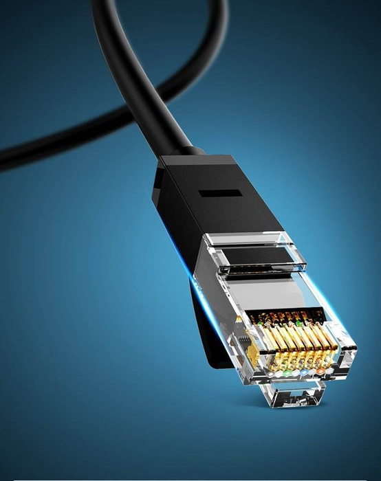 Ugreen Kabel Internet Netzwerkkabel Ethernet Patchkabel RJ45 Cat 6 UTP 1000Mbps 2m Schwarz (20160)