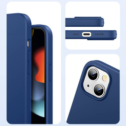 Ugreen Protective Silicone Case Rubber Flexible Silicone Cover iPhone 13 Blue