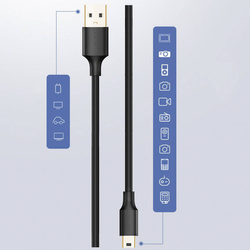 Ugreen Kabel USB - Mini USB Kabel 480 Mbps 2 m schwarz (US132 30472)