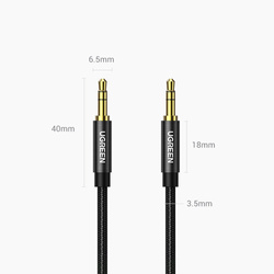 Ugreen audio cable 2 x mini jack 3.5mm 2m black (50363 AV112)