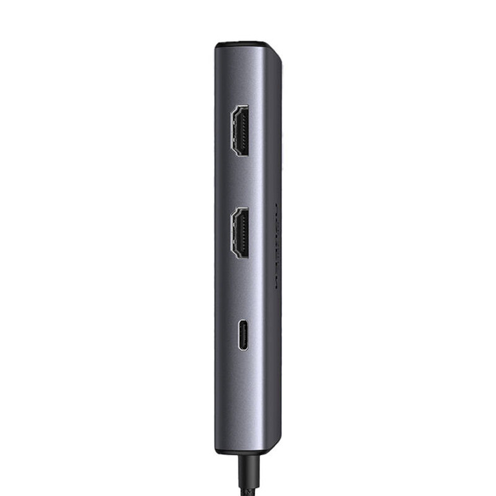 UGREEN CM498 6-in-1 Adapter USB auf 2x USB-A 3.0, USB-C 3.0, 2xHDMI, PD