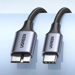 Kabel USB C / micro USB-B 3.0 Ugreen US565 5Gb/s 3A 0.5m - grau