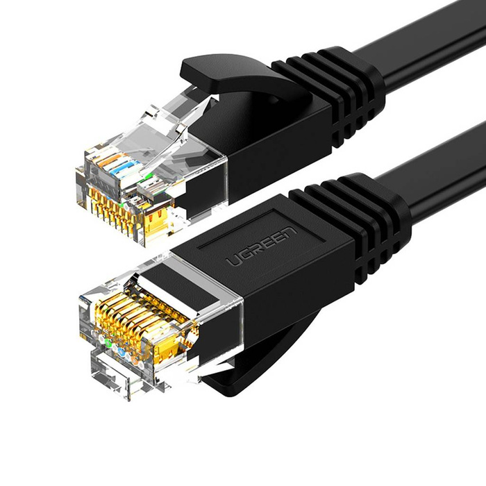 Ugreen Flat LAN Ethernet Cat. 6 2m schwarz (NW102)