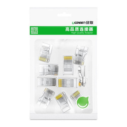 Ugreen 10x plug plug coupler end RJ45 8P8C Cat 6 transparent (50961)