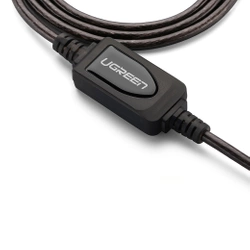 Ugreen kabel aktiv USB-A (Stecker) - USB-A (Buchse) USB 2.0 480Mbps Verlängerungskabel 25m schwarz (US121)