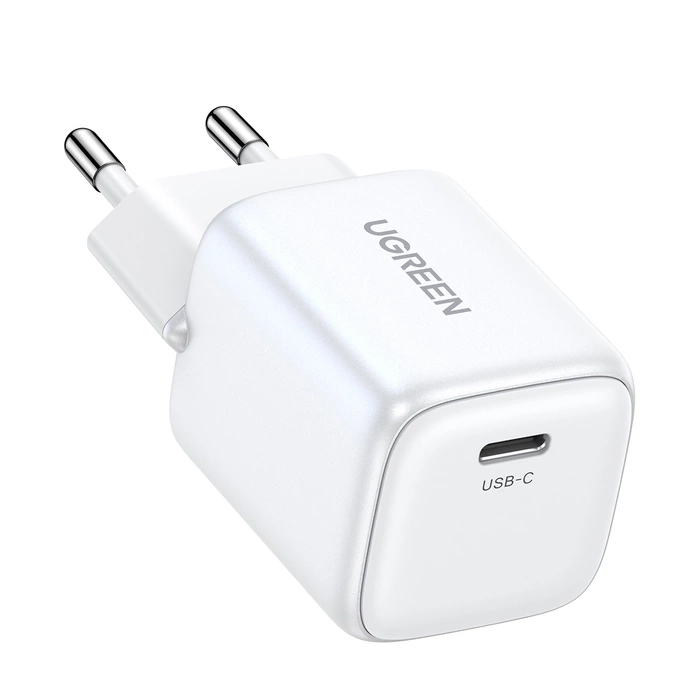 [AFTER RETURN] High-speed charger GaN USB C 30W PD Ugreen Nexode Mini - white