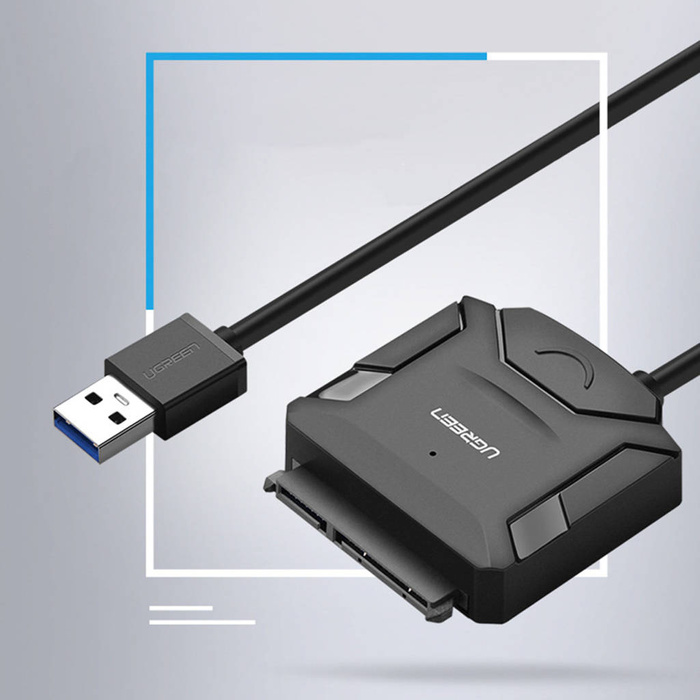 Ugreen adapter przejściówka dysku HDD SSD USB 3.0 - SATA czarny (20611)